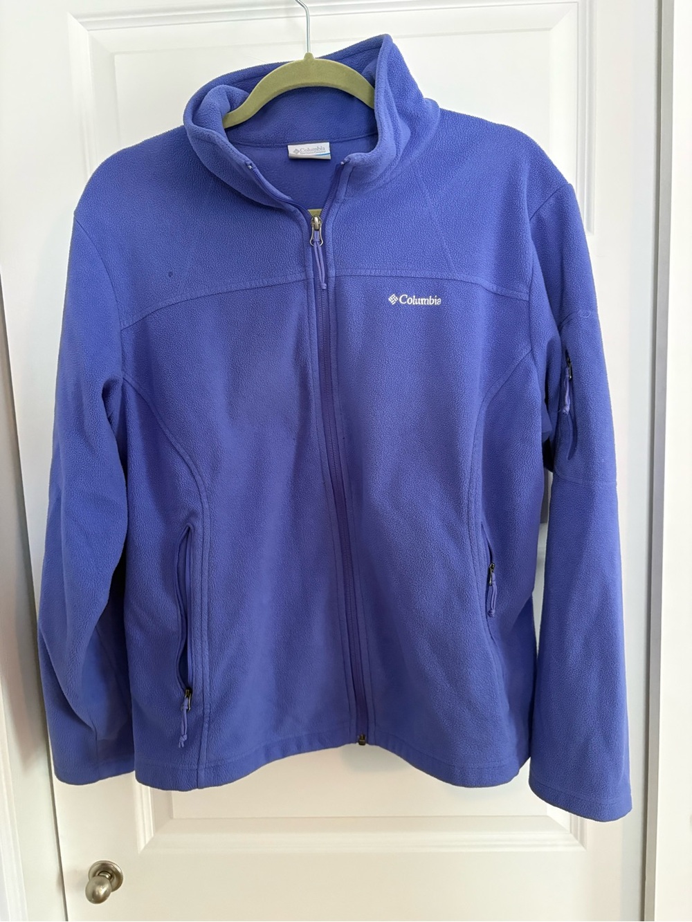 Columbia Purple/Blue Full-Zip Fleece Jacket